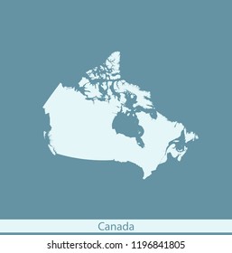 vector map of Canada