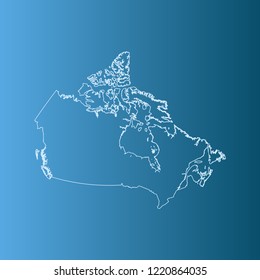 vector map of Canada