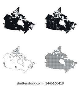 vector map of the Canada