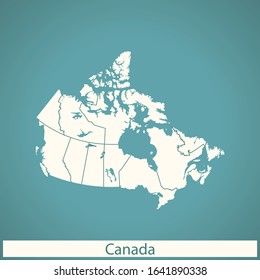 vector map of the Canada