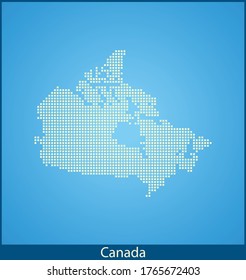 vector map of the Canada