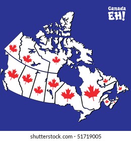 Vector Map Canada Stock Vector (Royalty Free) 51719005 | Shutterstock