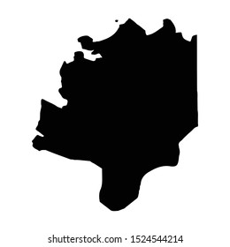 Vector map Castries. Isolated vector Illustration. Black on White background. EPS 10 Illustration.