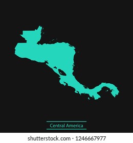 vector map of Central America