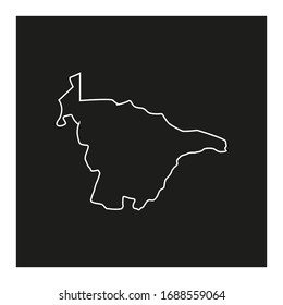 mapa vectorial de la almendrería central en el país de Zimbabue