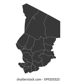 vector map of chad