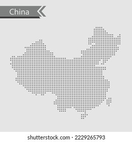 vector map of the China