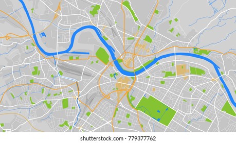 vector map city