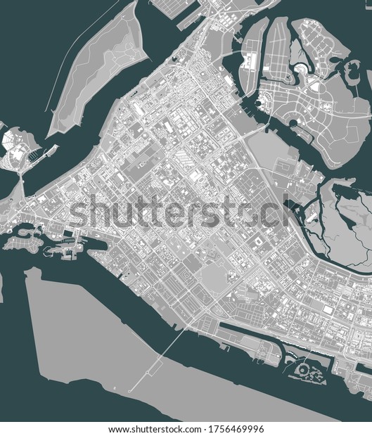 アラブ首長国連邦 アブダビ首長国連邦のアブダビ市のベクター画像地図 アブダビ首長国連邦の首長国 のベクター画像素材 ロイヤリティフリー