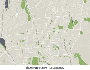 vector map of the city of Almaty, Kazakhstan