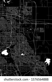 vector map of the city of Aurora, Colorado, United States America