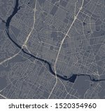 vector map of the city of Austin, Texas, USA