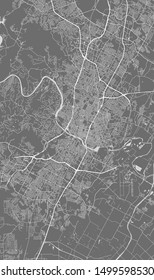 vector map of the city of Austin, Texas, USA