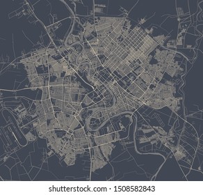 vector map of the city of Baghdad, Iraq