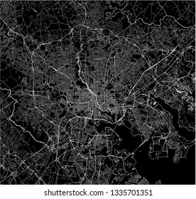 vector map of the city of Baltimore, Maryland, USA