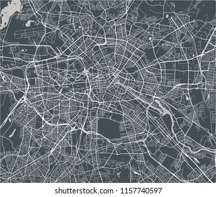 vector map of the city of Berlin, Germany