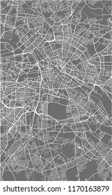 vector map of the city of Berlin, Germany