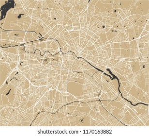 Vektorplan der Stadt Berlin, Deutschland