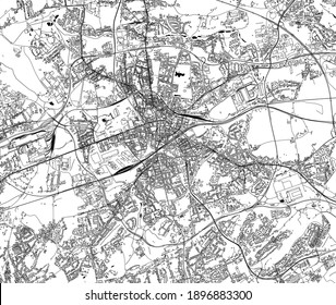 Vektorplan der Stadt Bochum, Arnsberg, Deutschland