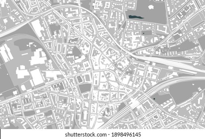 mapa vector de la ciudad de Bochum, Arnsberg, Alemania