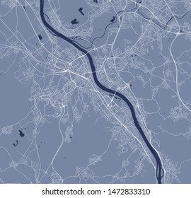 vector map of the city of Bonn, Germany, North Rhine-Westphalia, Cologne