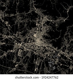 mapa vectorial de la ciudad de Brescia, Lombardía, Italia