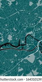 vector map of the city of Bristol, South West England, England, UK