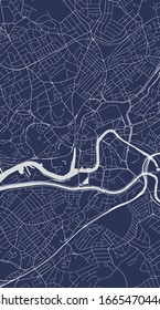 vector map of the city of Bristol, South West England, England, UK