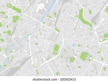 vector map of the city of Brussels