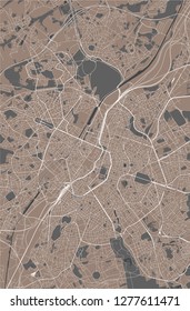 vector map of the city of Brussels, Belgium