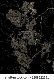 vector map of the city of Canberra, Australian Capital Territory, Australia