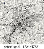 vector map of the city of Charlotte, in the USA of North Carolina