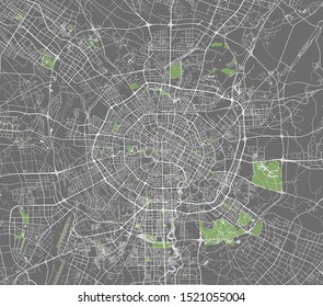 vector map of the city of Chengdu, China