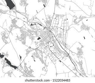 vector map of the city of Chisinau, Moldova