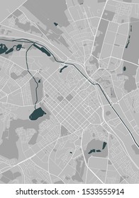 vector map of the city of Chisinau, Moldova