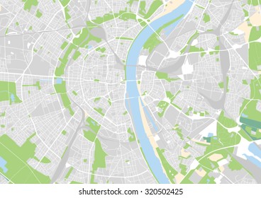 vector map of the city of Cologne