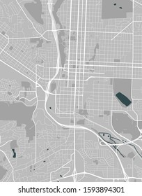 vector map of the city of Colorado Springs, Colorado, United States America