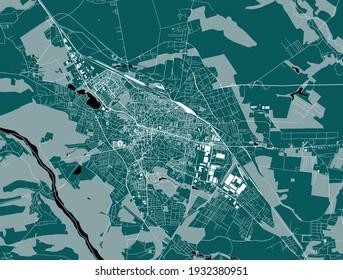 vector map of the city of Craiova, Romania