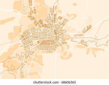 Vector map of the city. Decorative background vector illustration EPS-8.