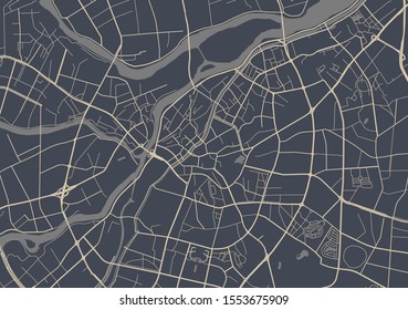 vector map of the city of Dongguan, China