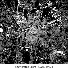 vector map of the city of Dortmund, Germany