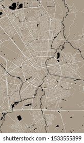 vector map of the city of Eindhoven, Netherlands