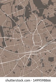 vector map of the city of Essen, Germany