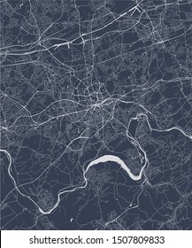 vector map of the city of Essen, Germany