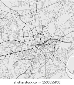 vector map of the city of Essen, Germany