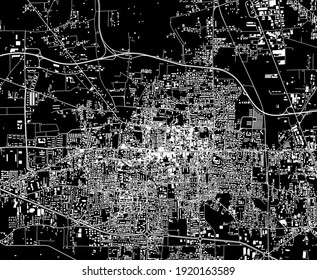 mapa vectorial de la ciudad de Giugliano en Campania, Italia