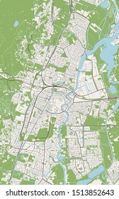 vector map of the city of Haarlem, Netherlands