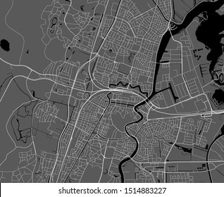 vector map of the city of Haarlem, Netherlands