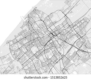 mapa vectorial de la ciudad de La Haya, Den Haag, Países Bajos