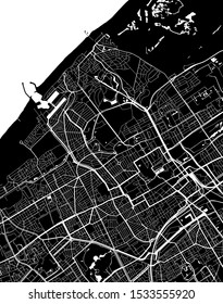 mapa vectorial de la ciudad de La Haya, Den Haag, Países Bajos